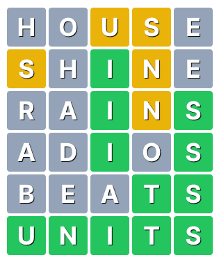 Try to guess the hidden word