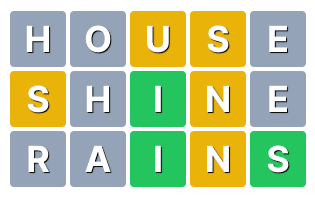Find out what letters are in hidden words